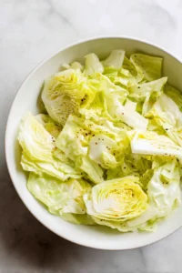 Toss the cabbage slices with olive oil and seasonings