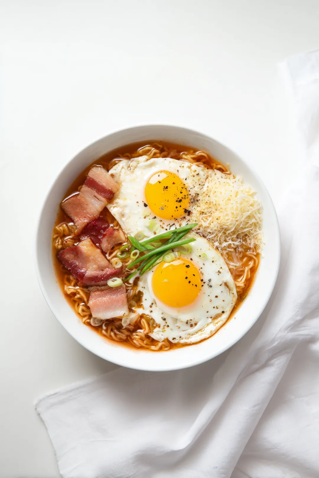 Tteokbokki Carbonara - Korean-Italian Fusion - ingredients