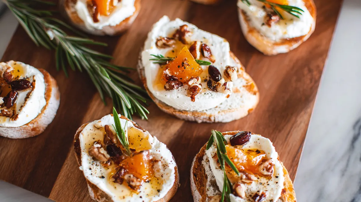 Whipped feta and hot honey open board