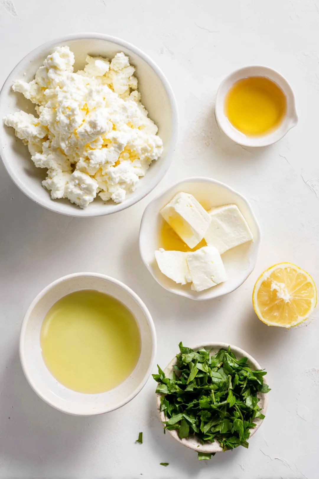 whipped feta and hot honey open grab board ingredients