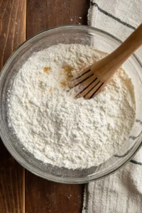 Whisk together flour, garlic powder, and salt with beer until smooth