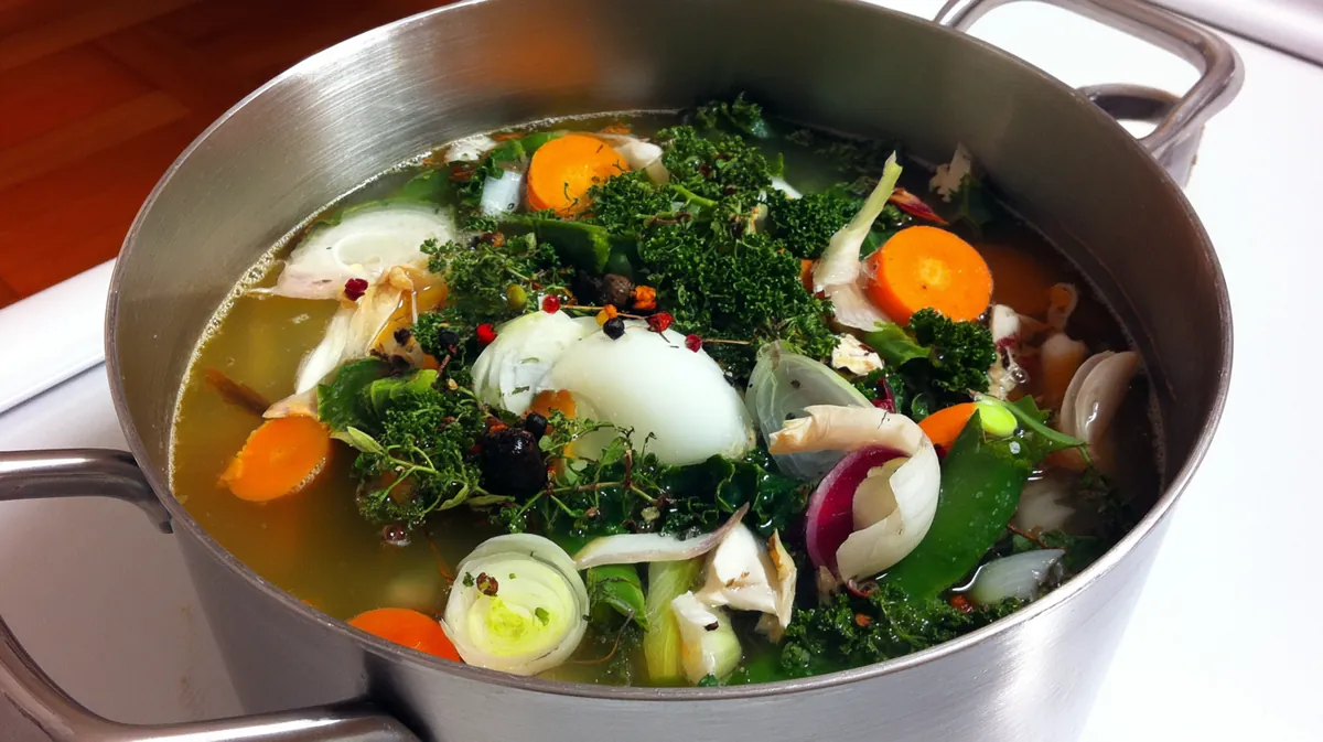 Zero-Waste Vegetable Scrap Broth