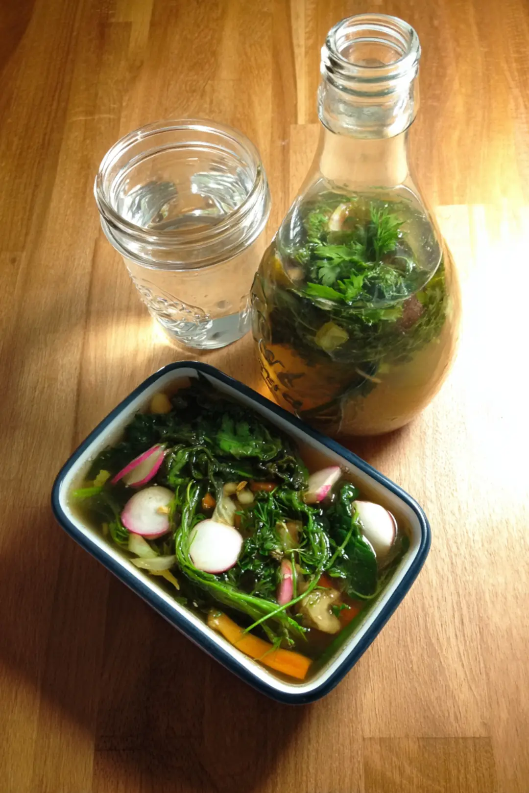 Zero waste vegetable scrap glow broth