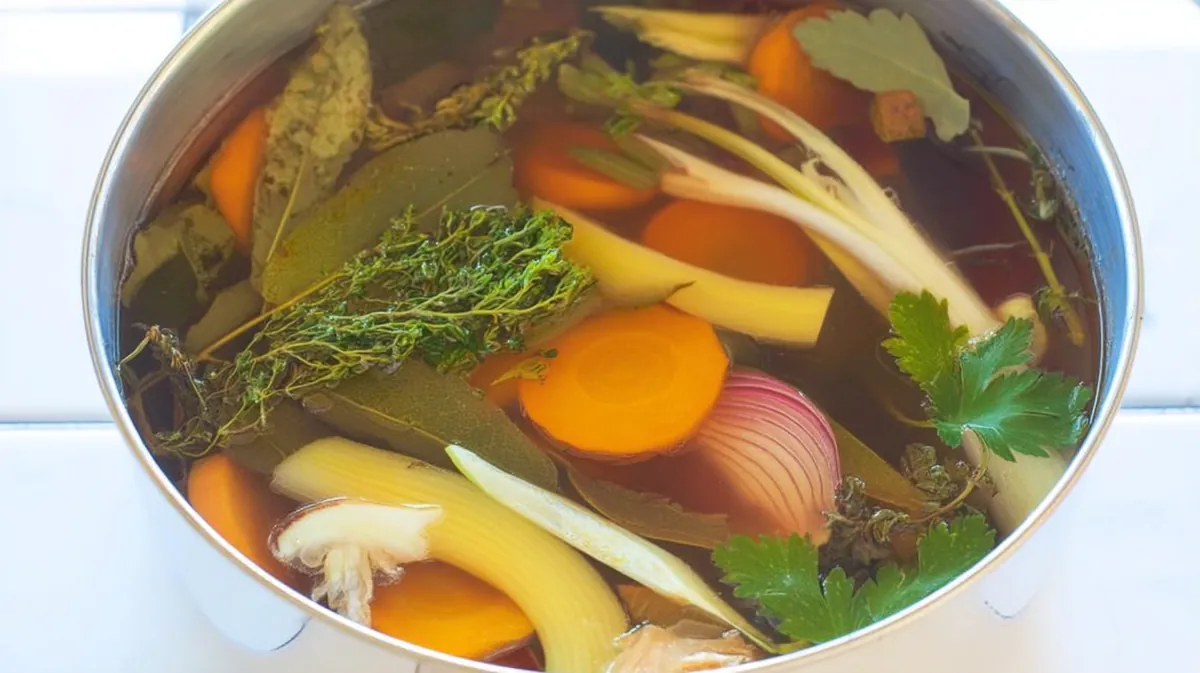 Zero waste vegetable scrap immunity broth