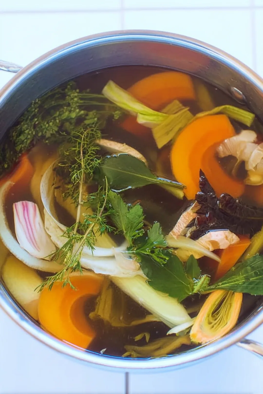 zero waste vegetable scrap immunity broth