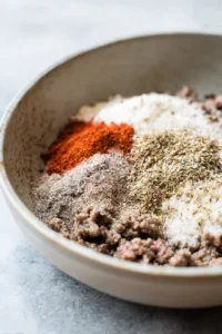 Add garlic powder onion powder paprika salt and black pepper to the skillet and stir well to combine