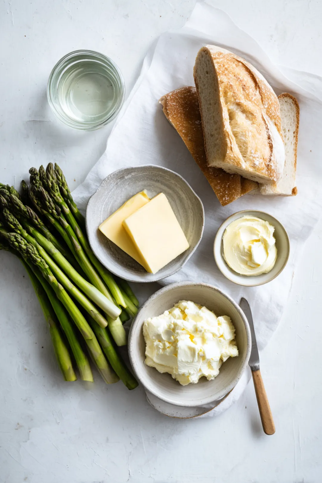 Asparagus Grilled Cheese Sandwich - ingredients