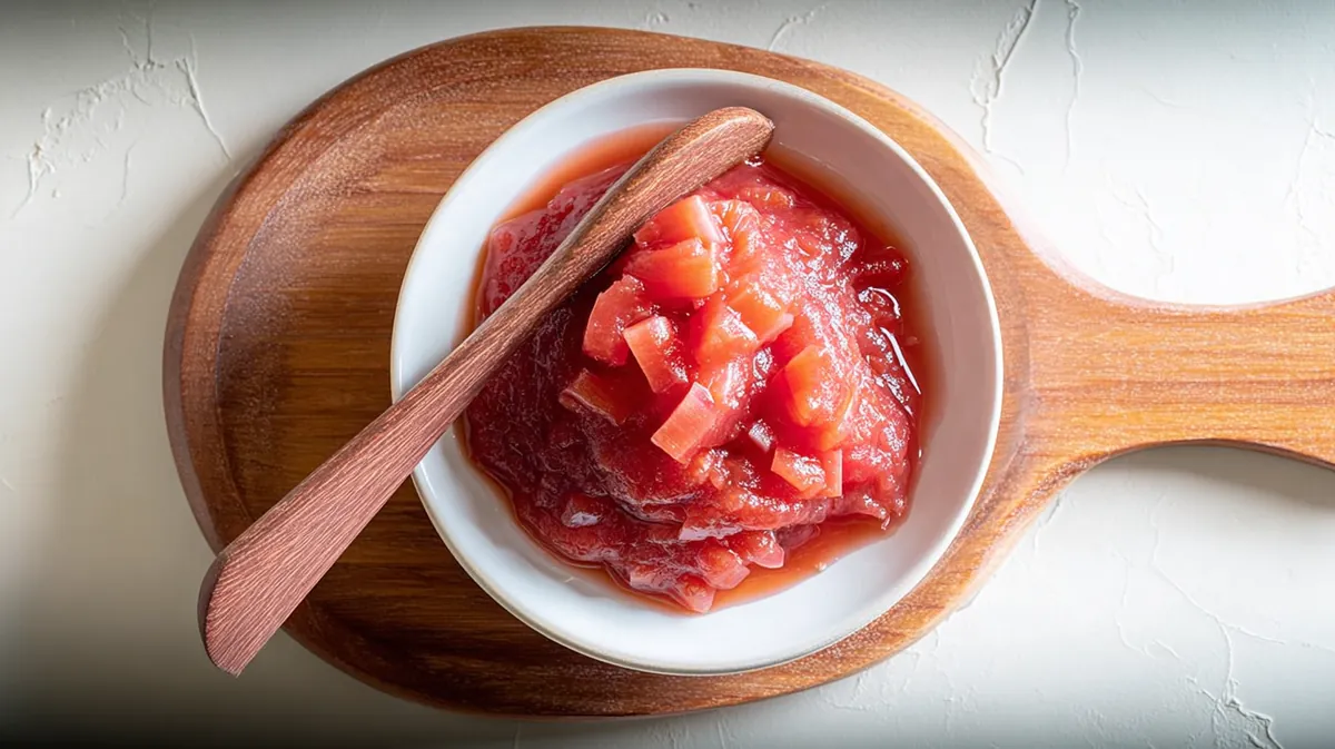 Beet Honey Rhubarb Compote