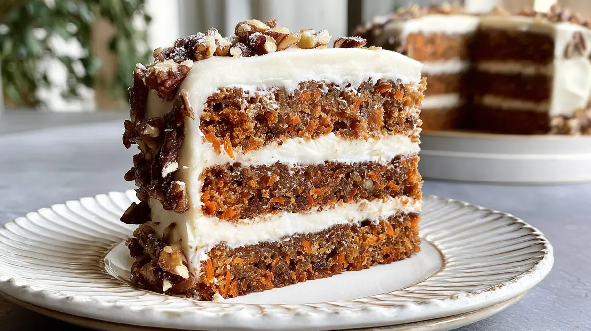 Brown butter carrot cake with cream cheese frosting