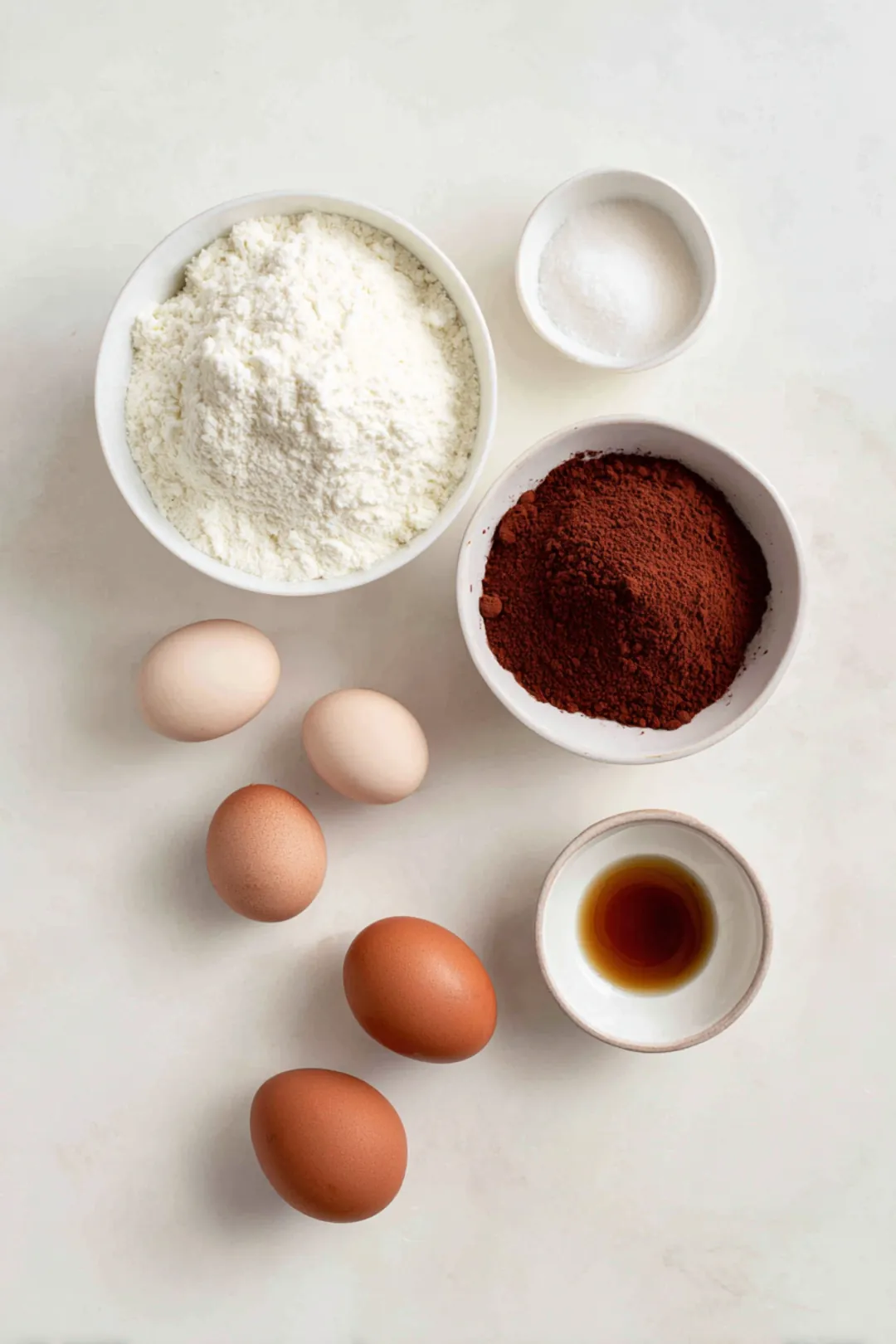 Cassava root brownies ingredients