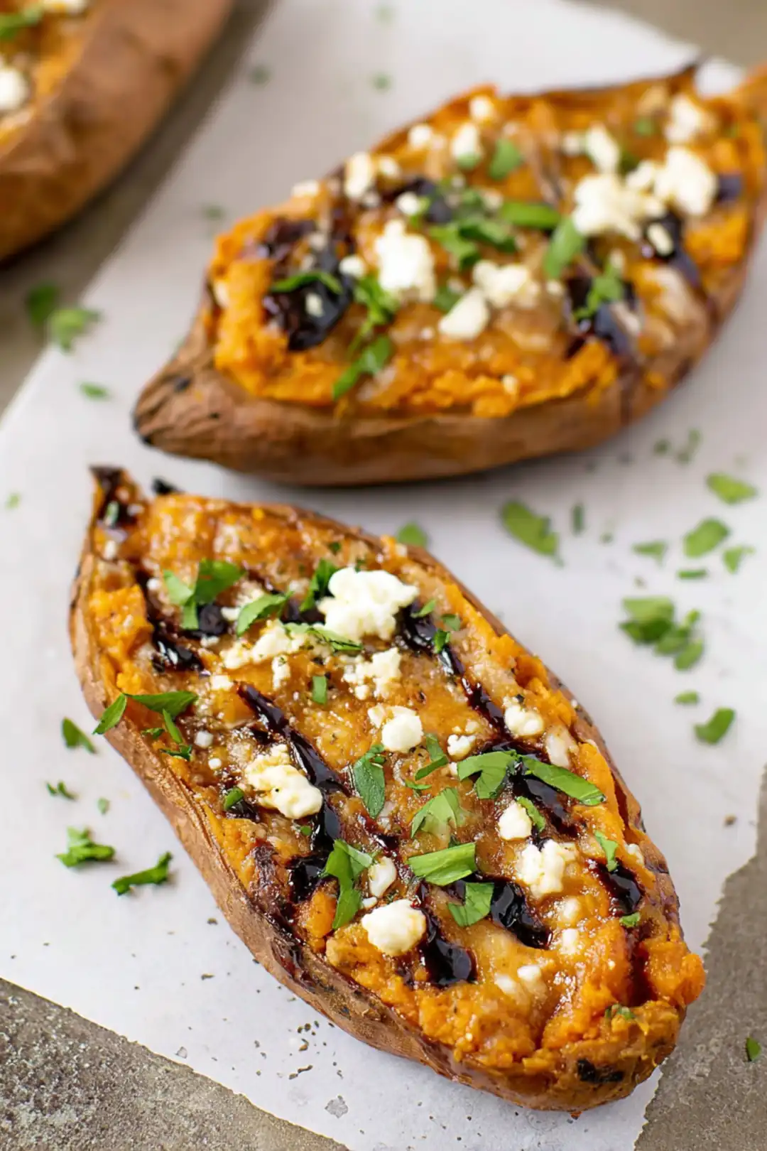 cheese stuffed sweet potato cozy snack