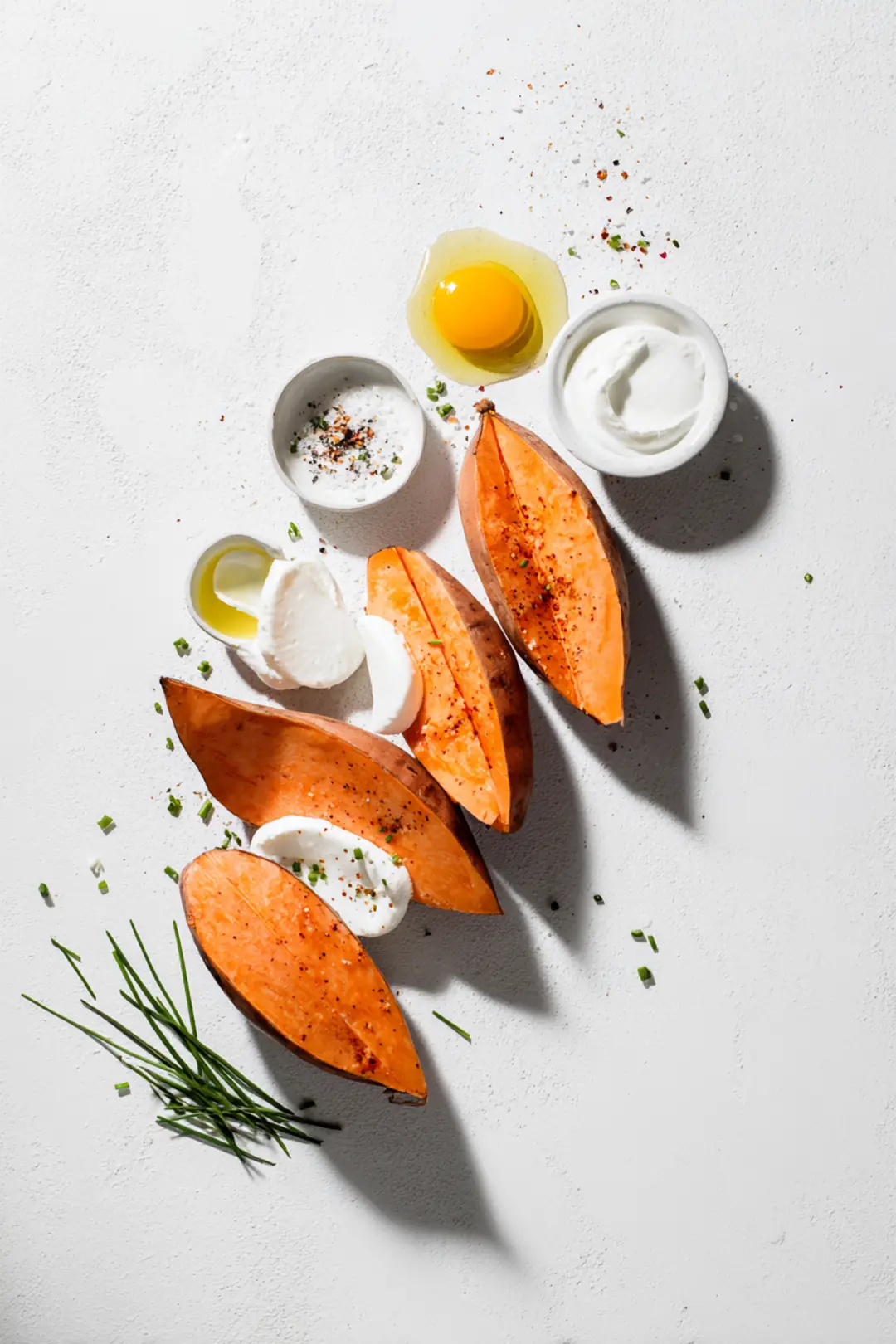 Cheese-Stuffed Sweet Potato ingredients
