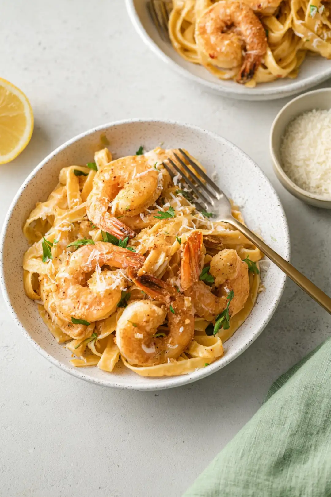 Classic Shrimp Fettuccine