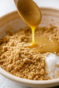 Combine graham cracker crumbs, sugar, and melted butter in a medium bowl