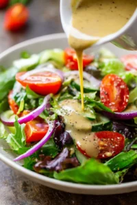 Drizzle dressing over the salad and toss gently to coat