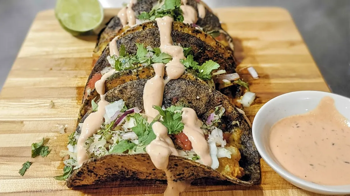 Dubai Tacos -Tex-Mex with Tahini Sauce