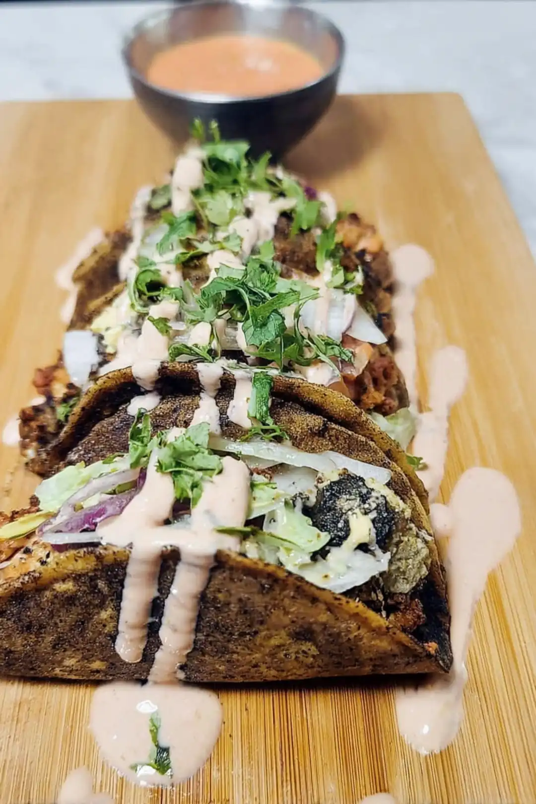 Dubai tacos - Tex-Mex with tahini sauce