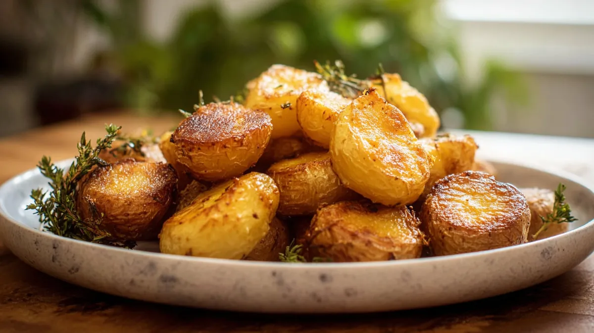 Duck fat roasted jacket potatoes
