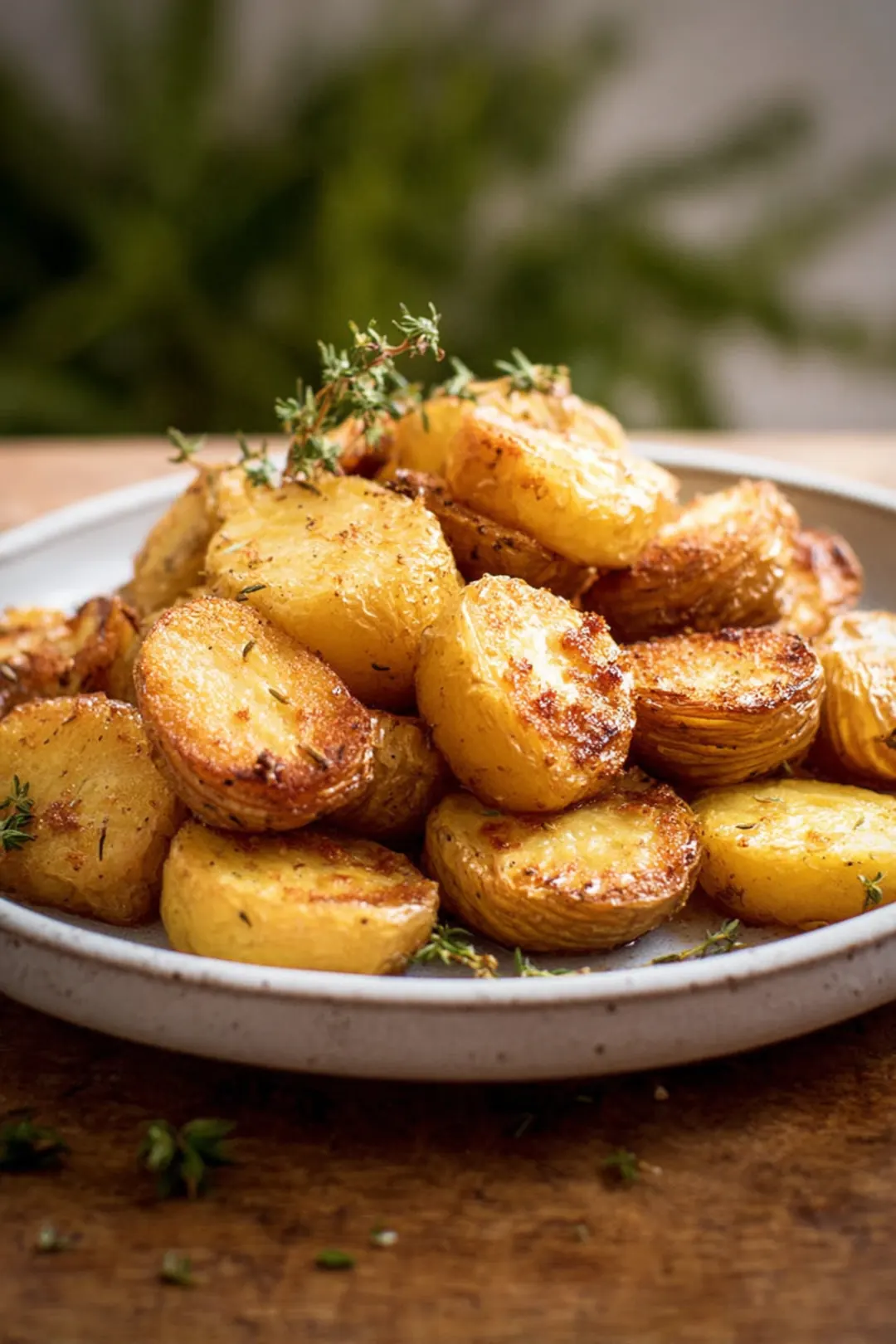 Duck fat roasted jacket potatoes