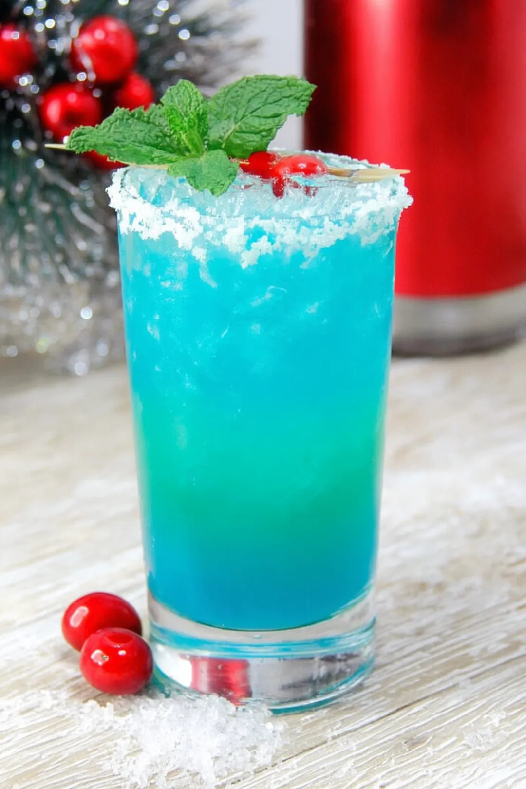 Glacier inspired subzero blue cocktails