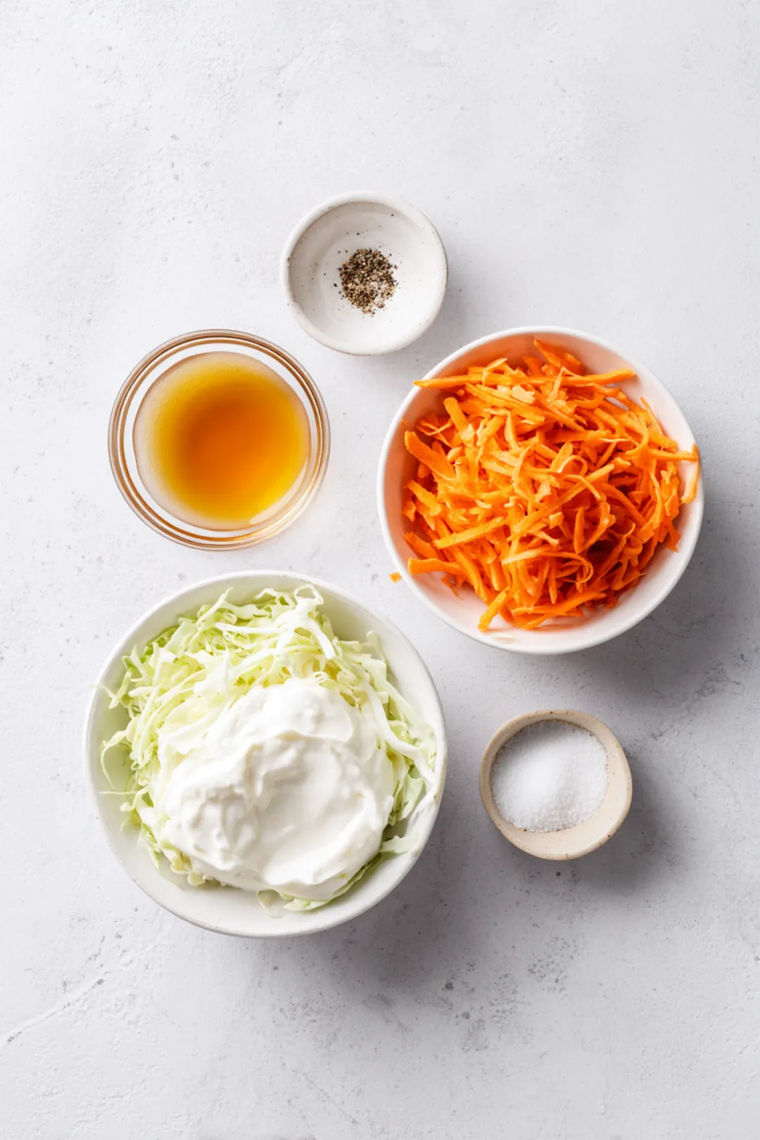 Greek yogurt coleslaw ingredients
