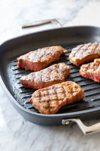 Grill beef in medium-high heat for 3-4 minutes on each side