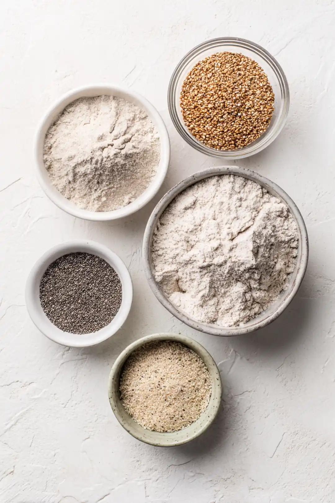 high-fiber sourdough flatbread ingredients