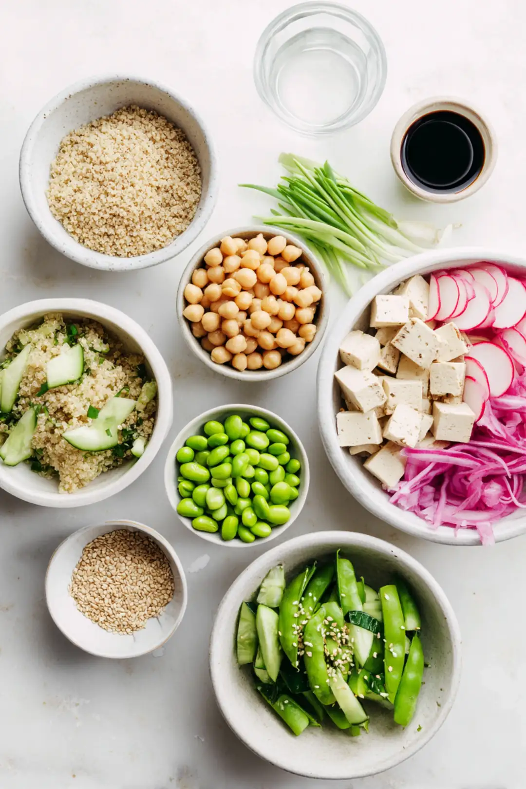 High-Protein festival poke bowls with quinoa ingredients