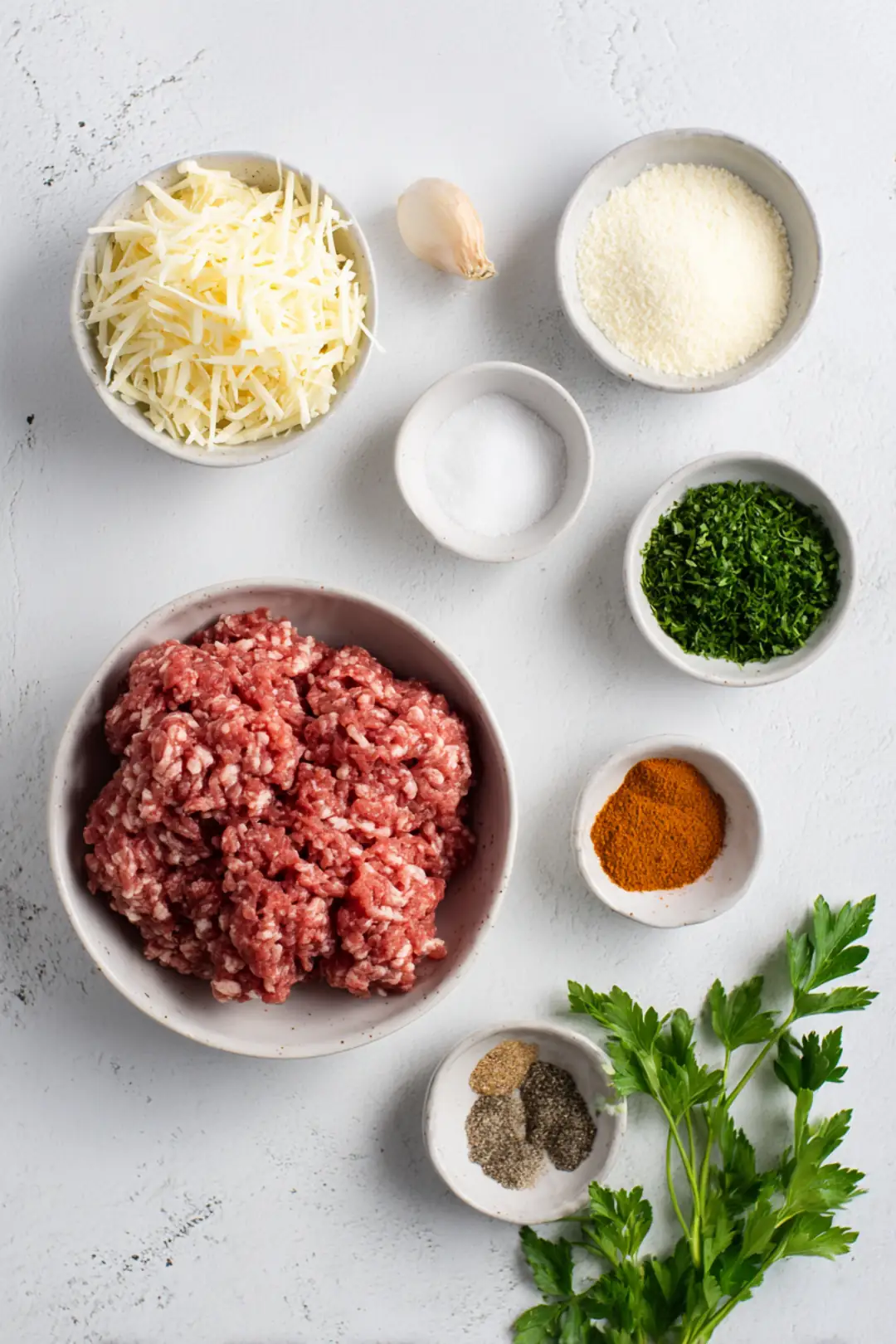 Keto Smashburger Mac Skillet - ingredients