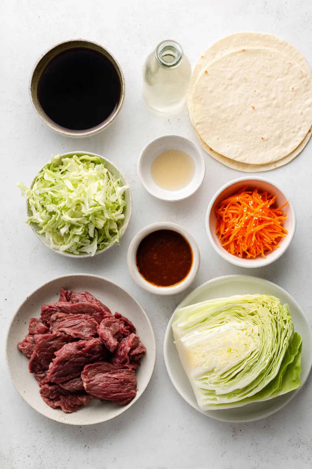 Korean beef tacos with tangy gochujang slaw