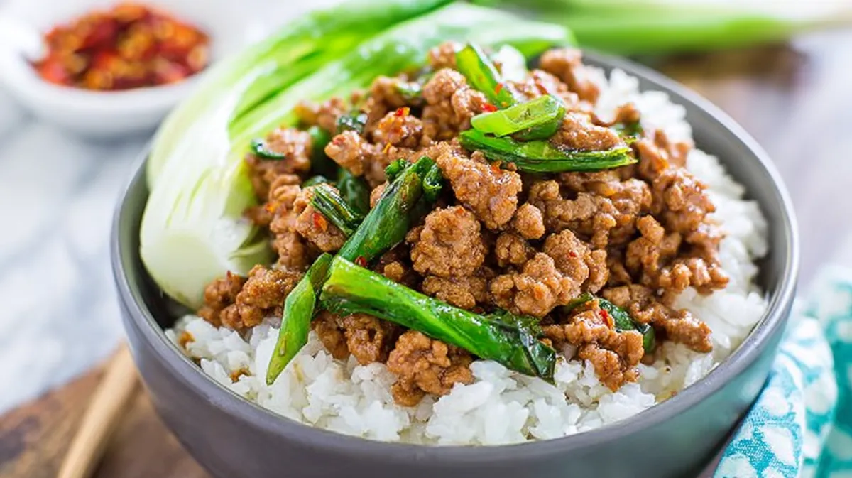 Korean Ground Chicken Bowls