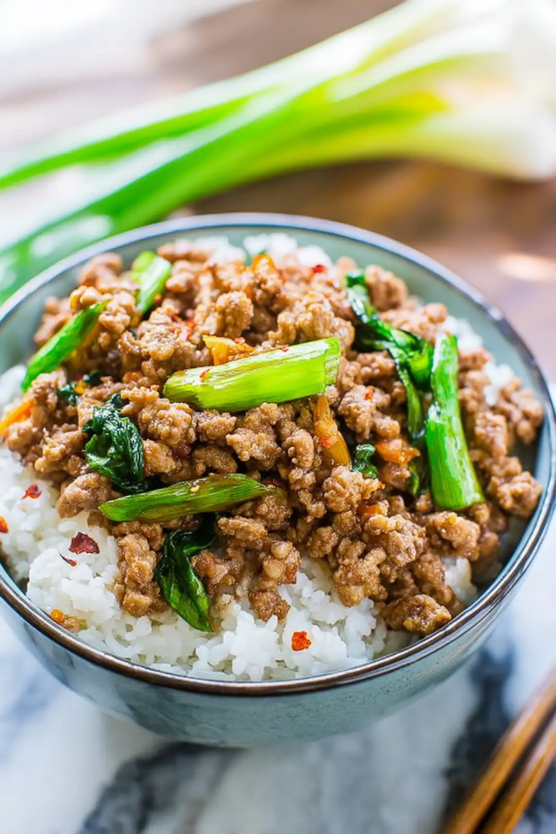 Korean Ground Chicken Bowls