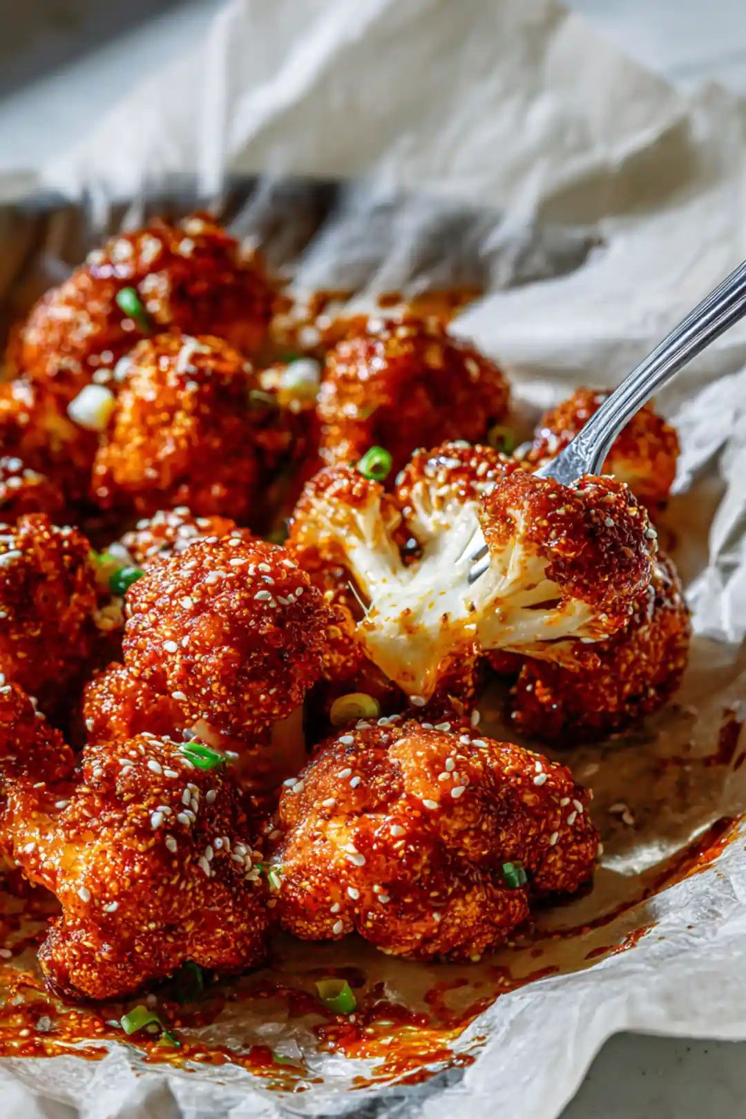 Korean style baked cauliflower
