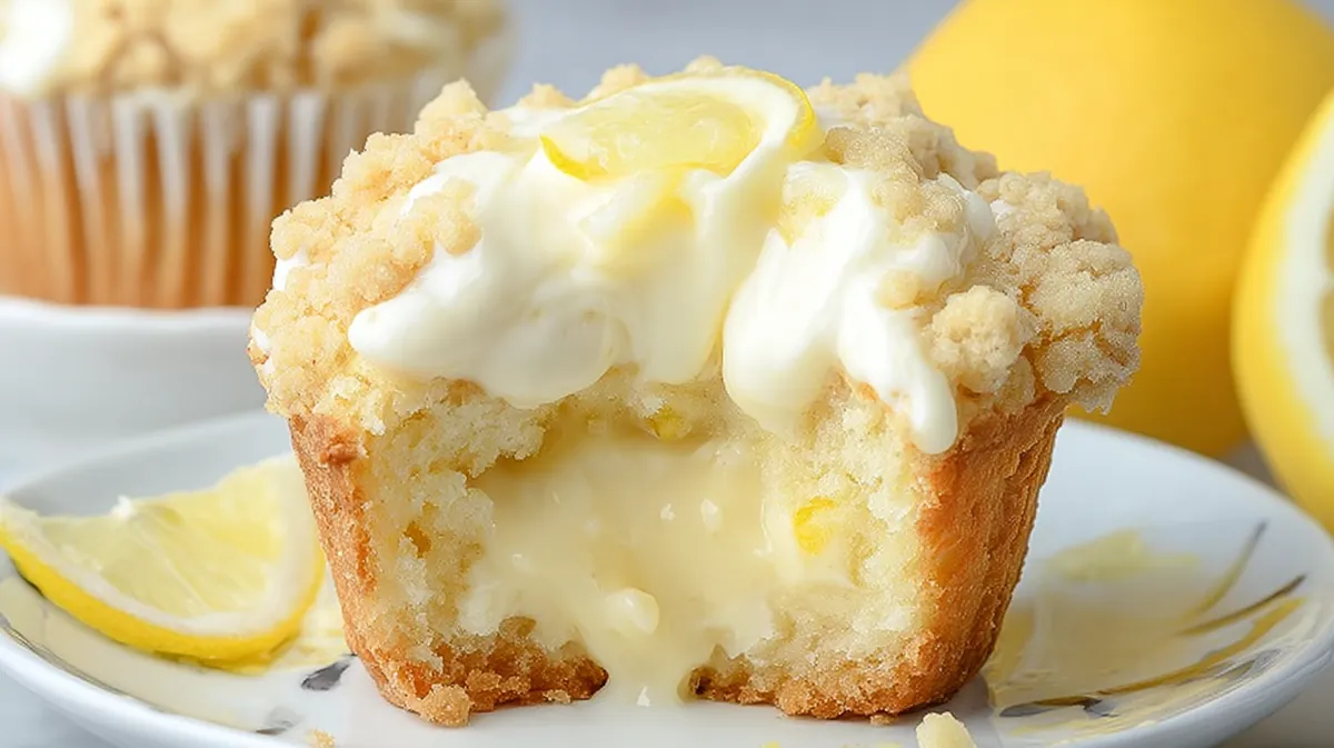 Lemon cream cheese muffins