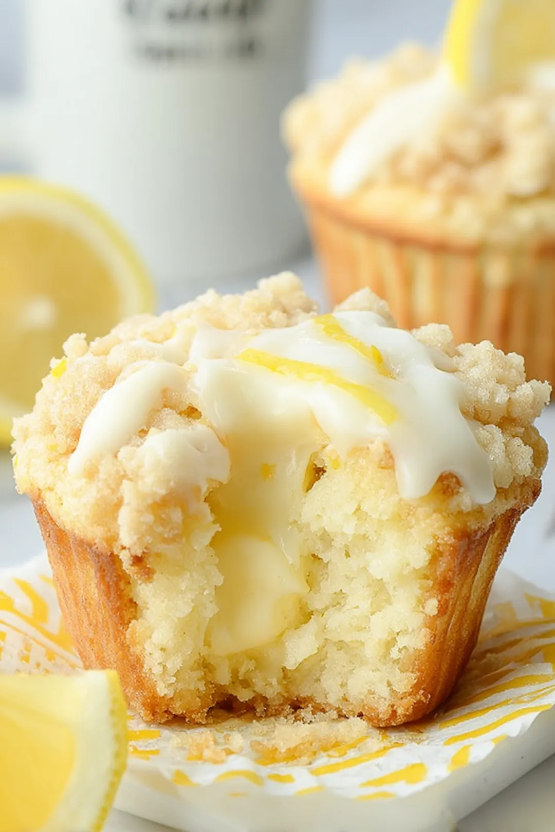 Lemon cream cheese muffins