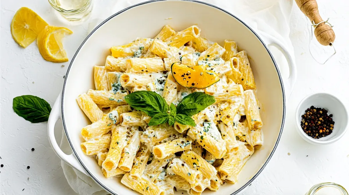 Lemon ricotta pasta