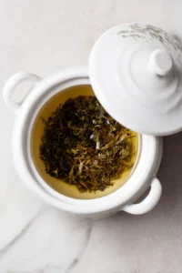 Let the mixture steep for about 5 minutes to extract the flavors