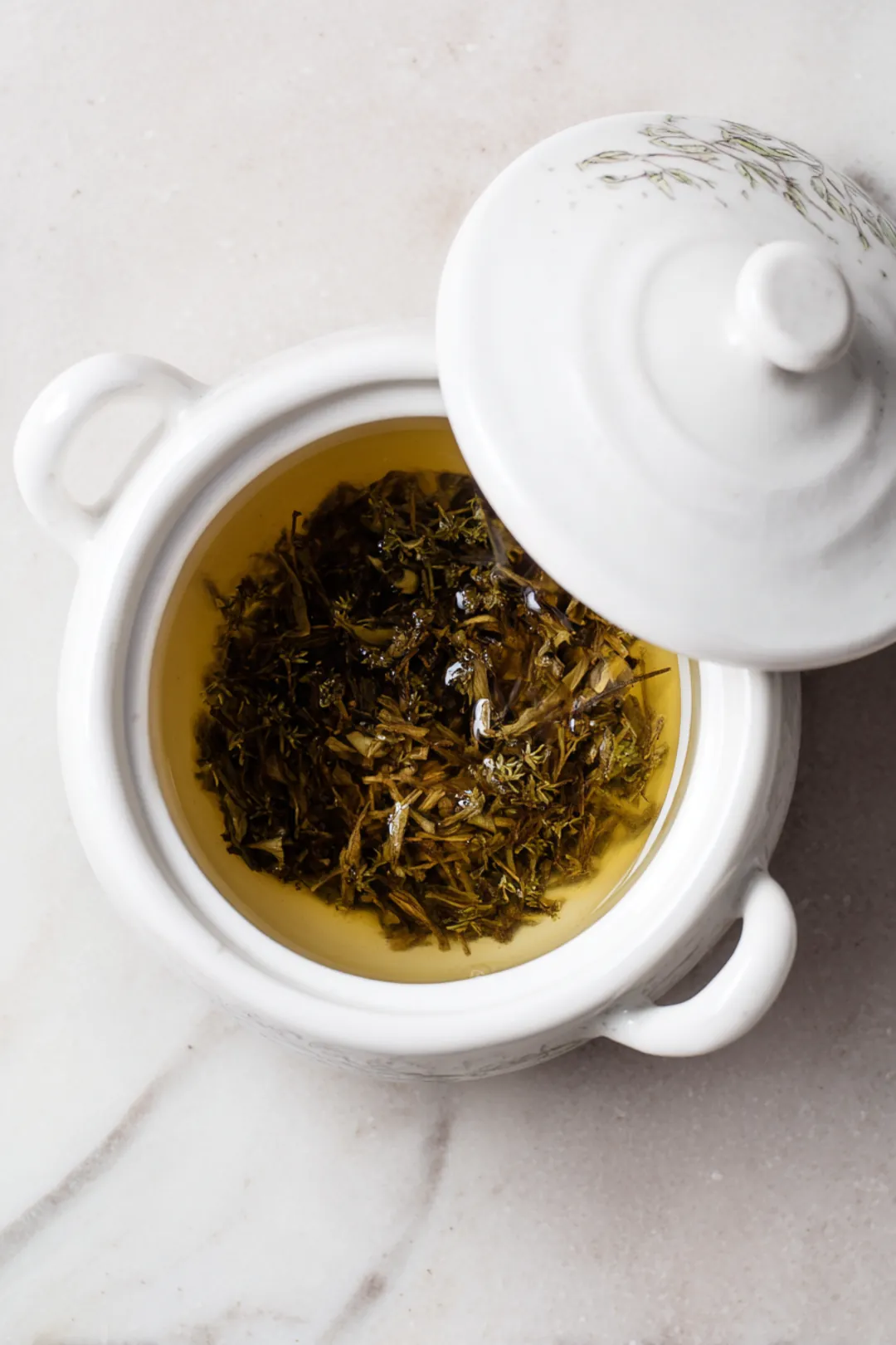 Let the mixture steep for about 5 minutes to extract the flavors