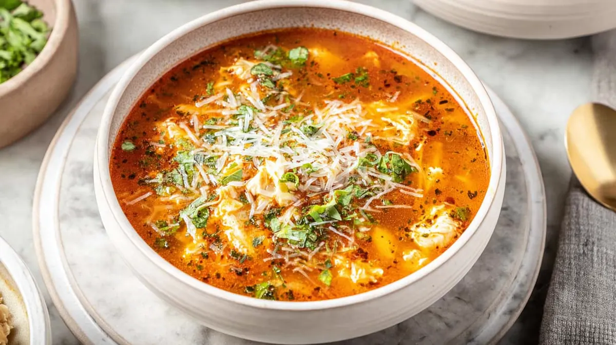 Mediterranean chicken soup