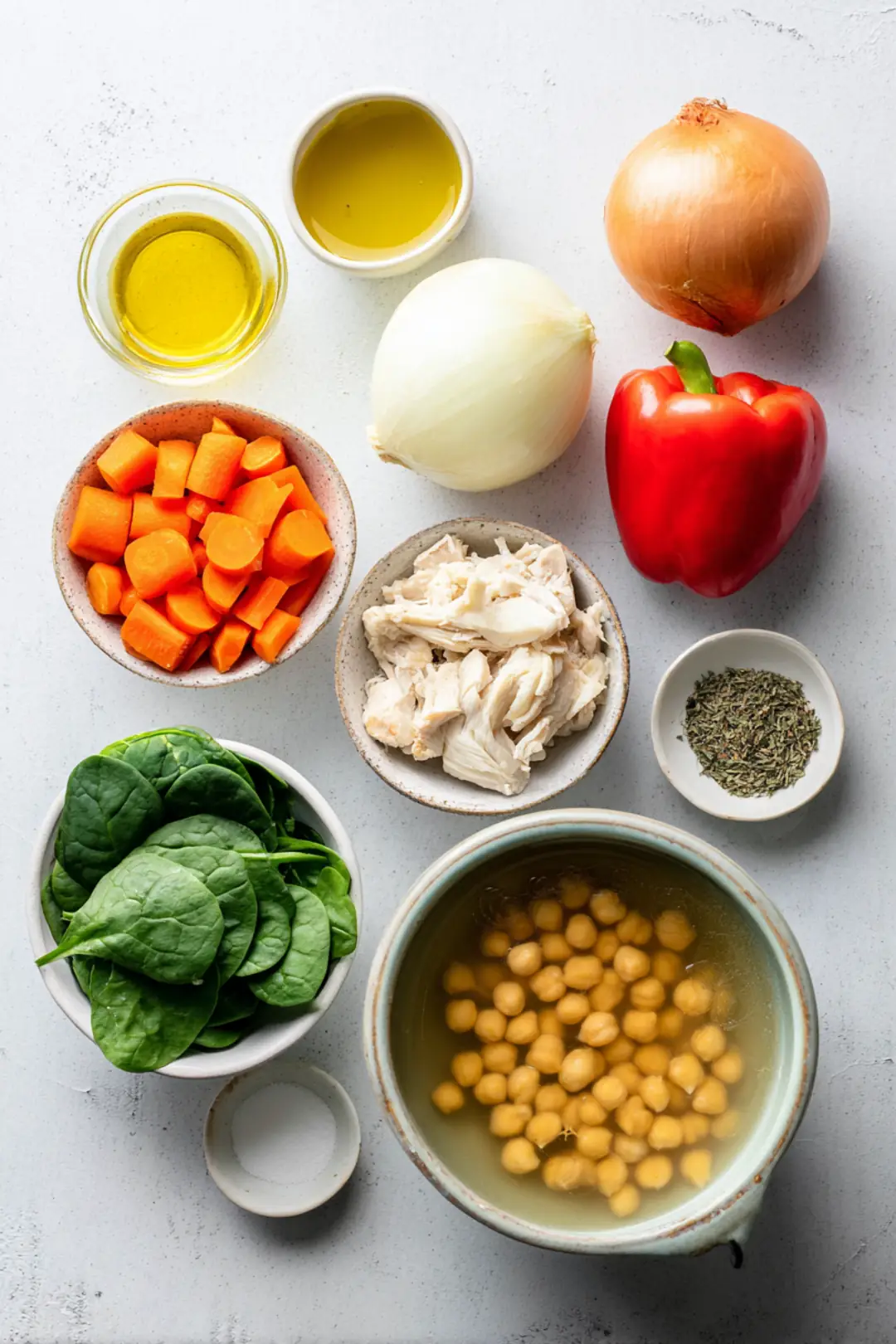 Mediterranean Chicken Soup - ingredients