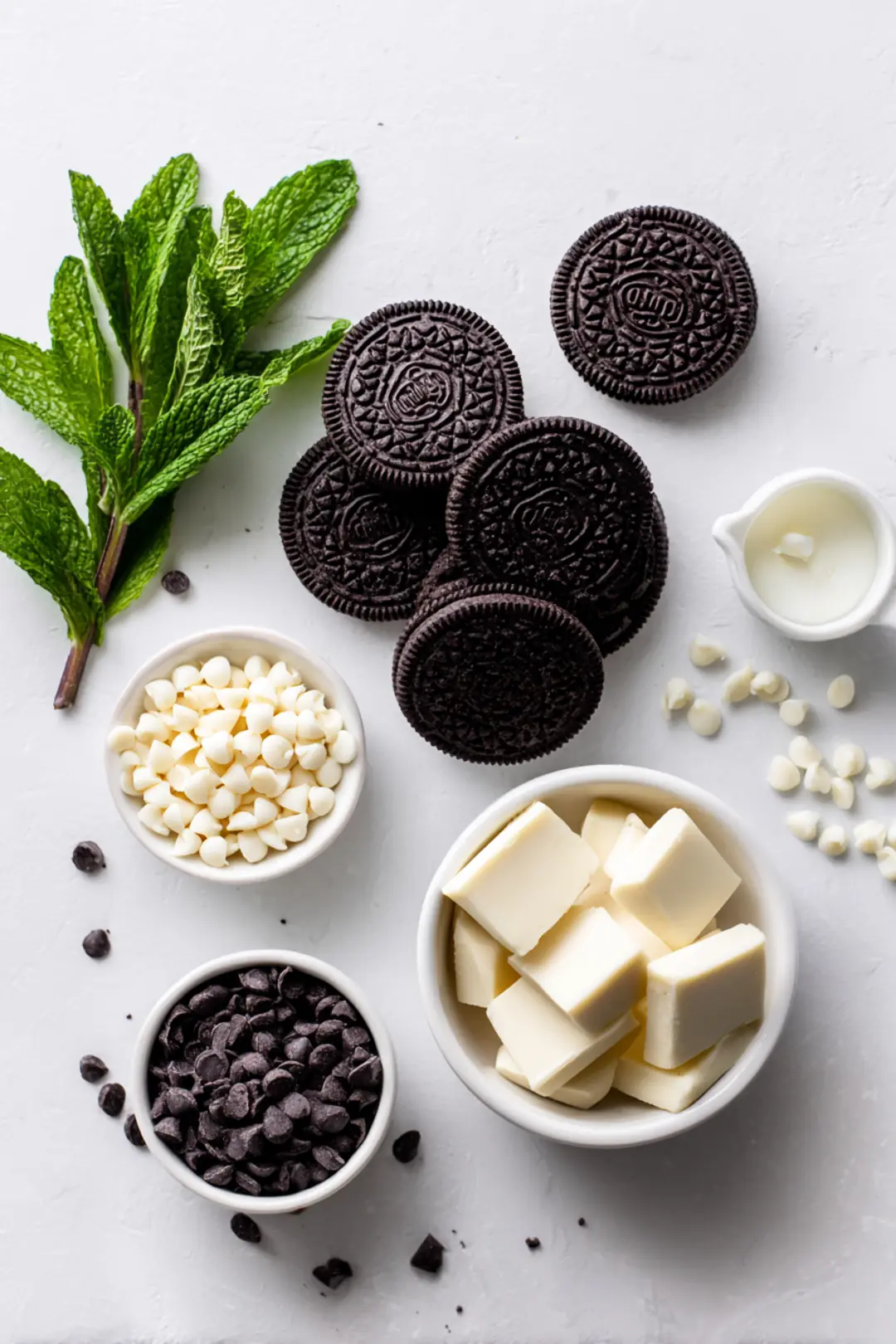 Mint Oreo Truffles - ingredients