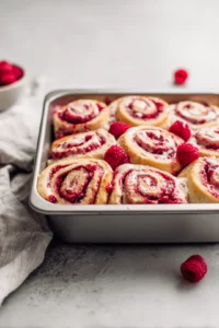 Mix powdered sugar, milk, and vanilla extract for the glaze