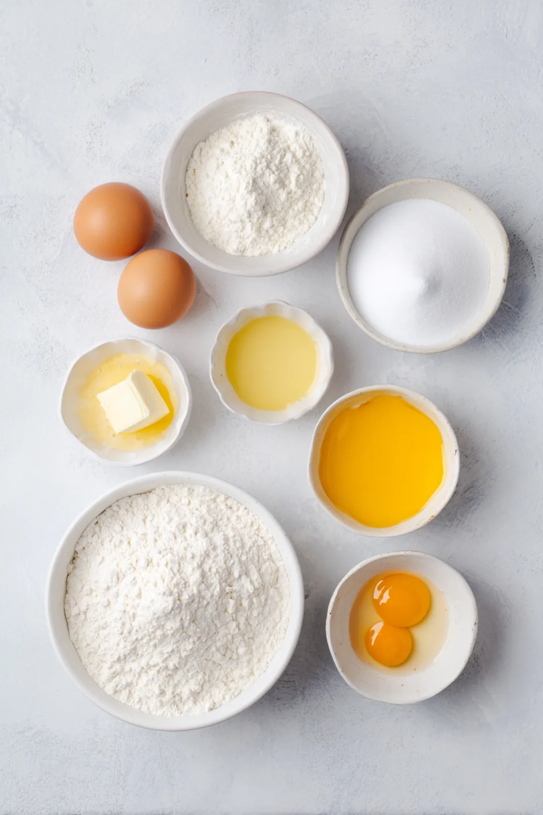 Orange Muffin with creamy glaze - ingredients