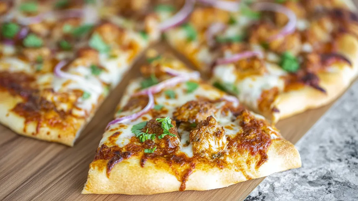 Passport pies - Indian-inspired butter chicken pizza