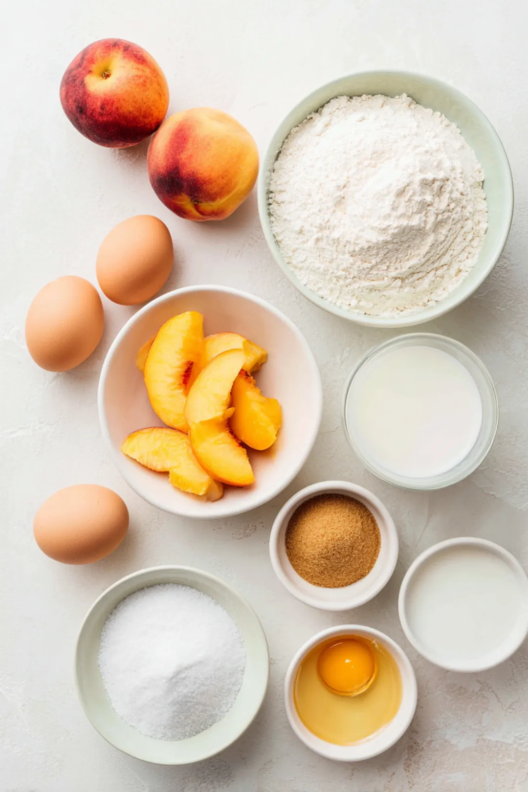 Peach upside down cupcakes ingredients