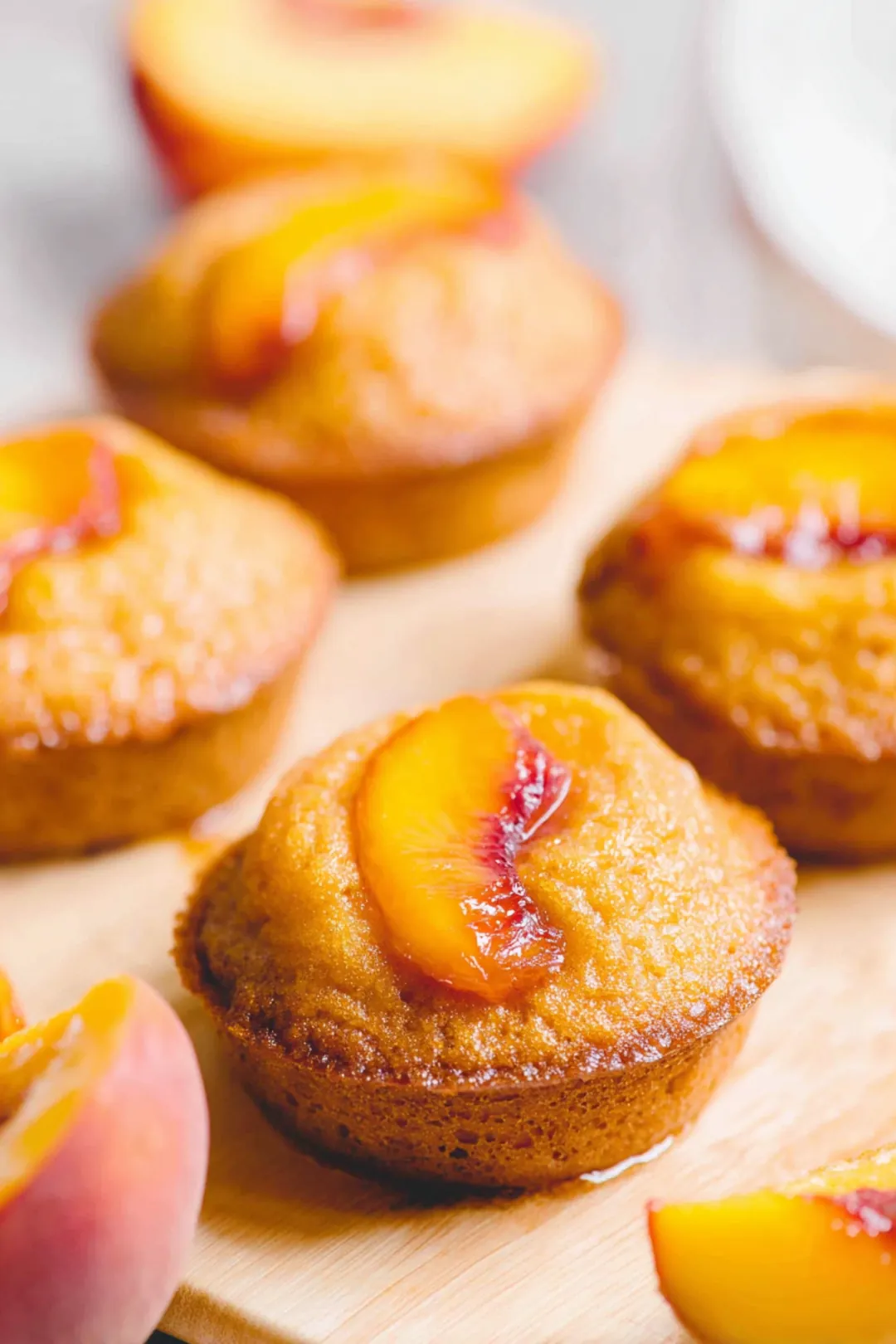 Peach Upside Down Cupcakes