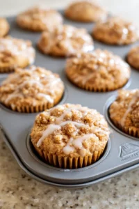 Pour the batter into the muffin tin and bake