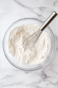 Pour the batter over the peach topping in each liner