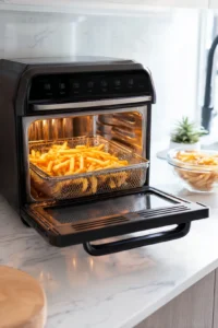 Preheat oven and soak potatoes in water