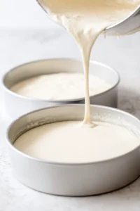 Prepare the frosting while the cakes are baking
